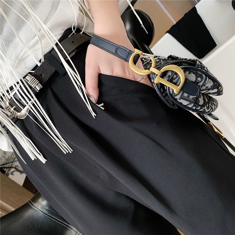 Loose Pants High Waist Suit Shorts  5 Points