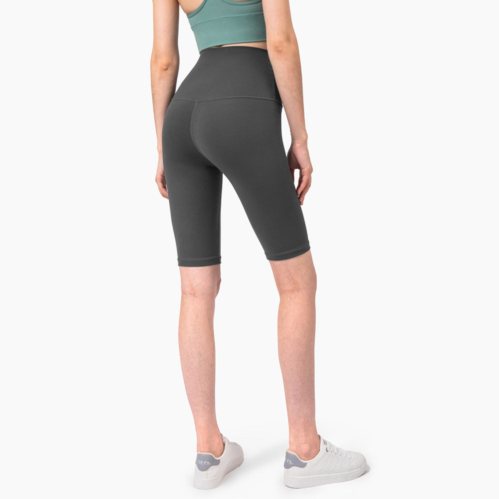 New Color High Waist Peach Hip Sports Fitness Shorts Women