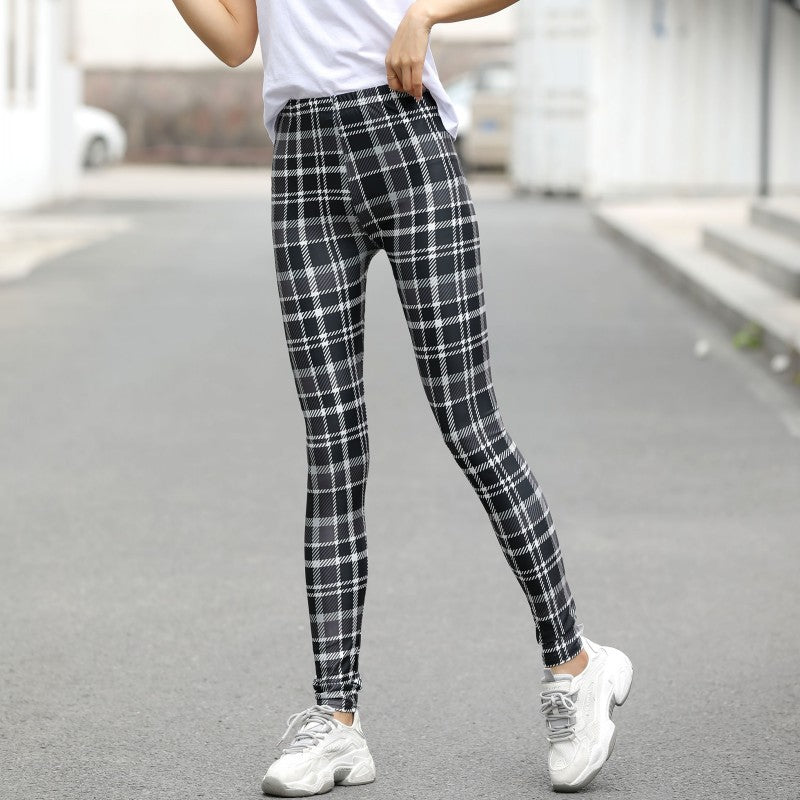 Printed Leggings Wear Large Stretch Trousers