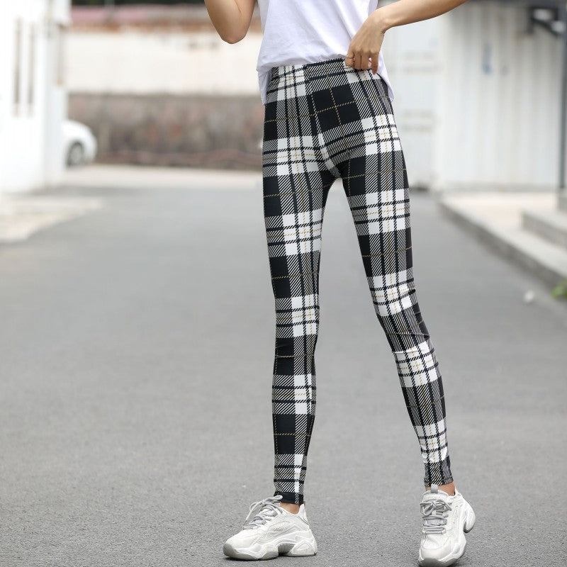 Printed Leggings Wear Large Stretch Trousers