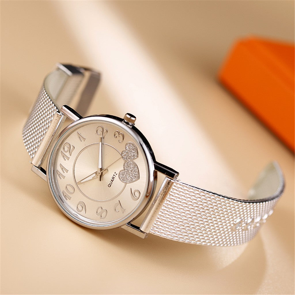 SilverGalaxy - Luxus-Frauenuhr mit Diamanten-Look