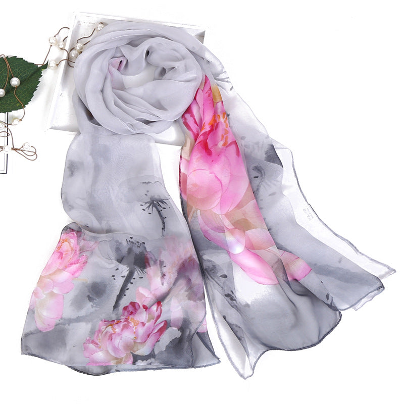 Spring And Autumn Ladies Pastoral Scarf Thin