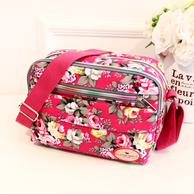 New Style Women's Bag Diagonal Shoulder Bag Canvas Casual Cloth Bag