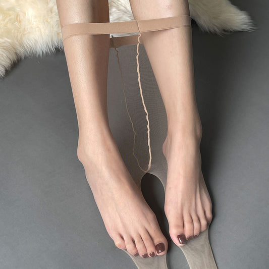 Ultra-thin Seamless Sexy First-line Crotch Skin Invisible Stockings