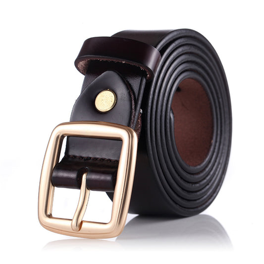 Imitation Copper Buckle Pin Buckle Trouser Belt Korean Style