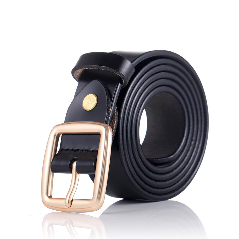 Imitation Copper Buckle Pin Buckle Trouser Belt Korean Style