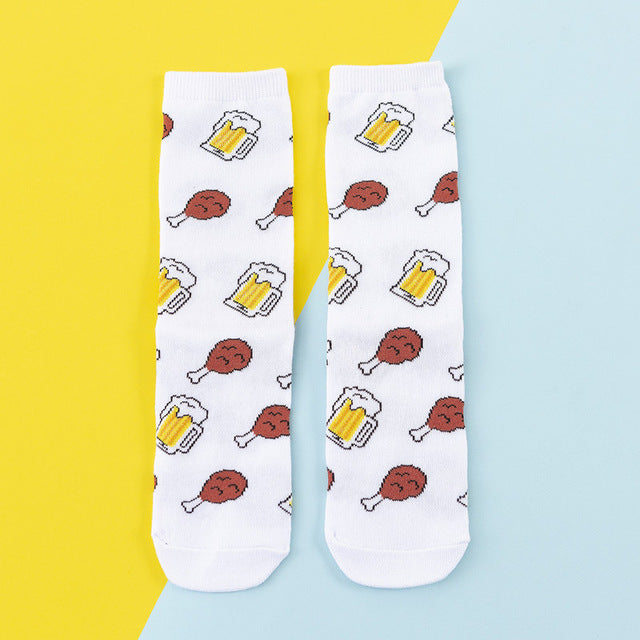 Funny Cute Cartoon Women's Long Socks