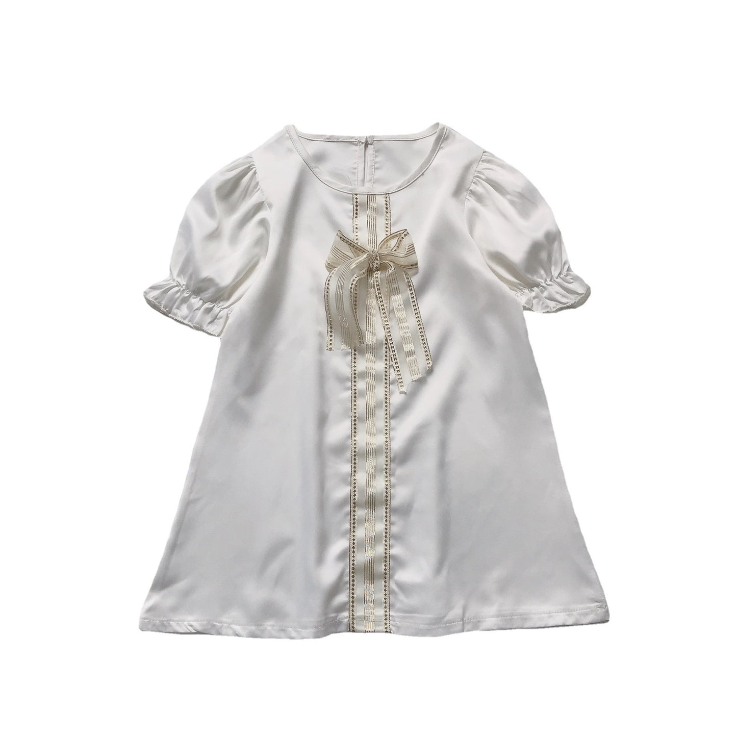 Korean Style Bowknot Chiffon Kids Skirt