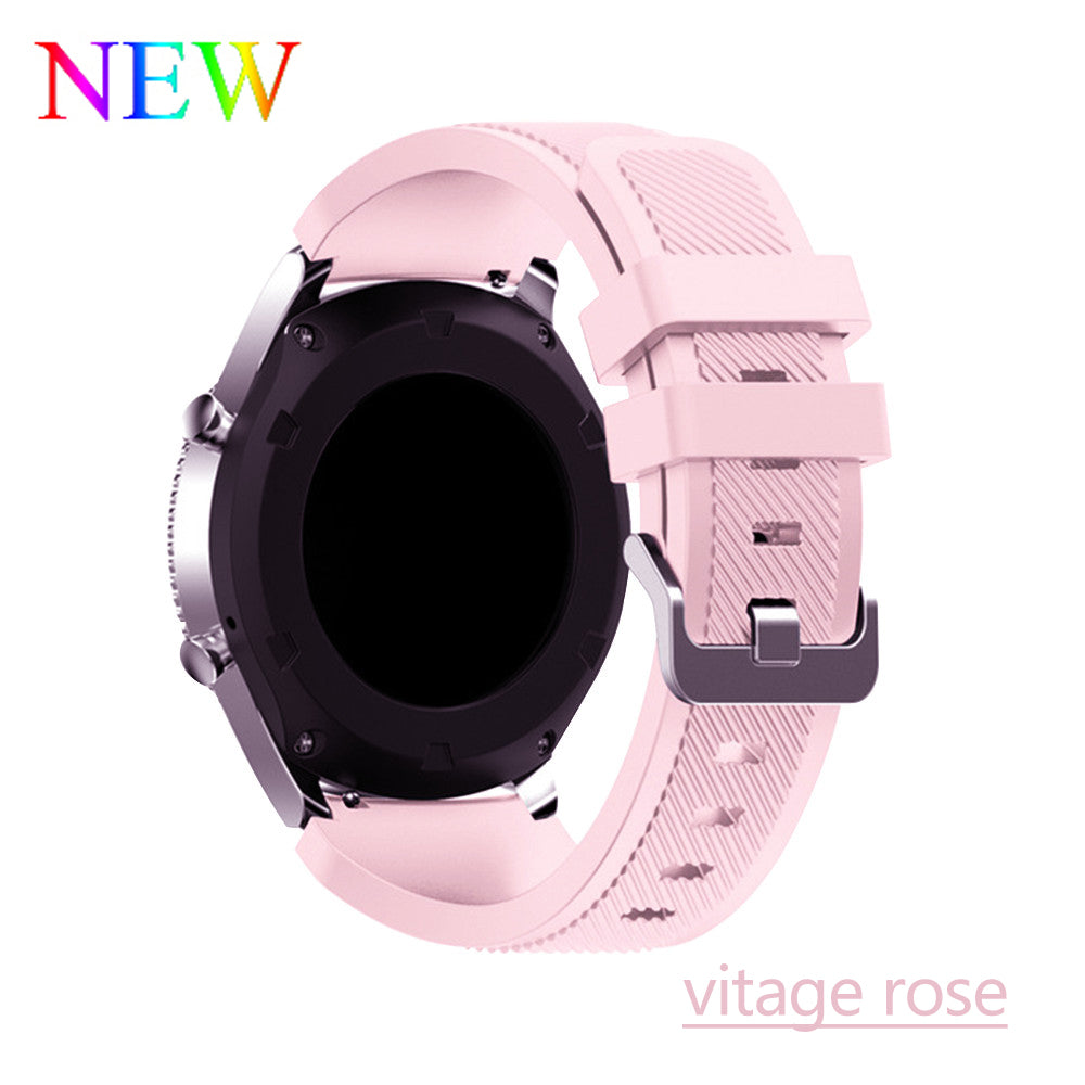 Velegnet til Samsung Gear S3 Officiel Twill Silikonerem Galaxy Watch4546mm Smart Rem