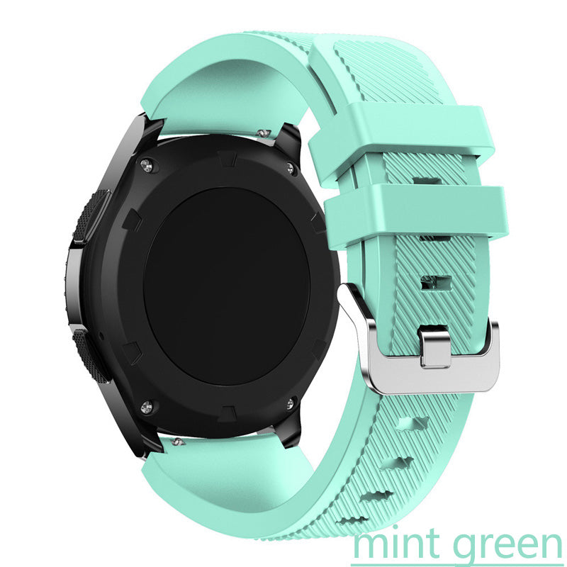 Velegnet til Samsung Gear S3 Officiel Twill Silikonerem Galaxy Watch4546mm Smart Rem