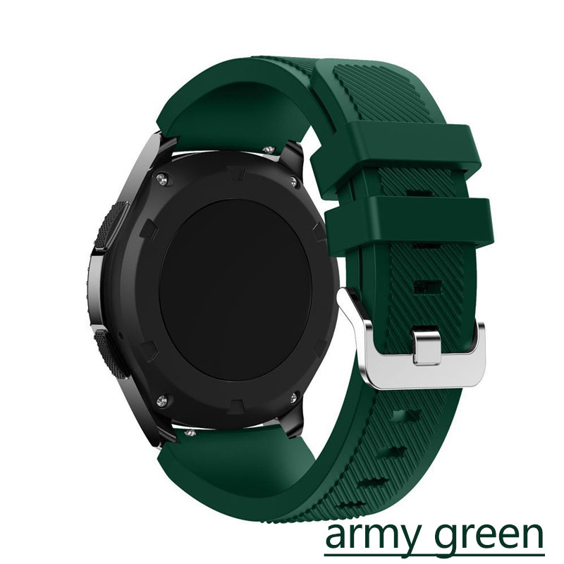 Velegnet til Samsung Gear S3 Officiel Twill Silikonerem Galaxy Watch4546mm Smart Rem