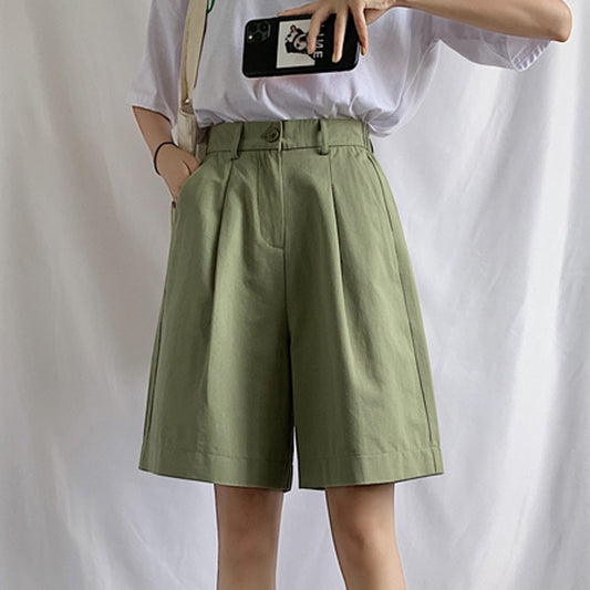 Loose Wide-leg Five-point Shorts