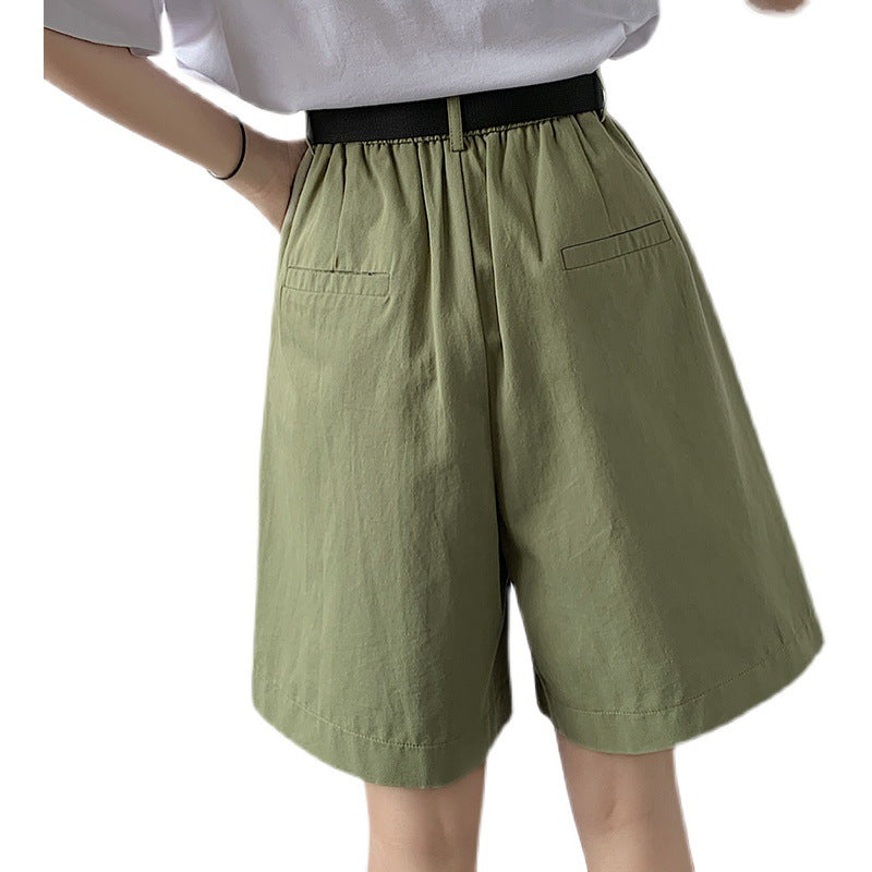 Loose Wide-leg Five-point Shorts