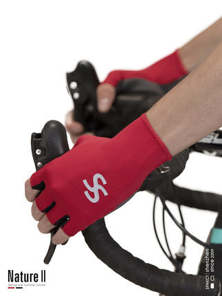 Cykelhandsker Halvfinger Mænd Og Kvinder Åndbar Bjergvej