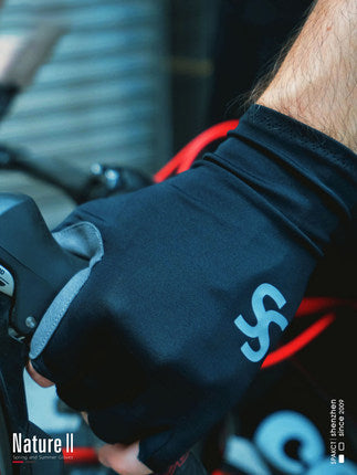 Cykelhandsker Halvfinger Mænd Og Kvinder Åndbar Bjergvej