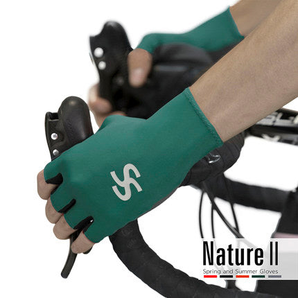 Cykelhandsker Halvfinger Mænd Og Kvinder Åndbar Bjergvej
