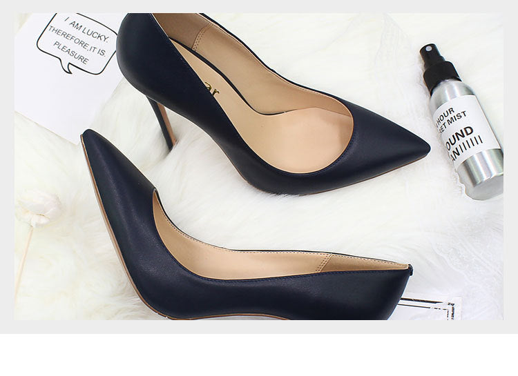 High Heels Women's Shallow Mouth Stiletto High-heeled Large Size