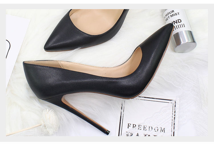 High Heels Women's Shallow Mouth Stiletto High-heeled Large Size