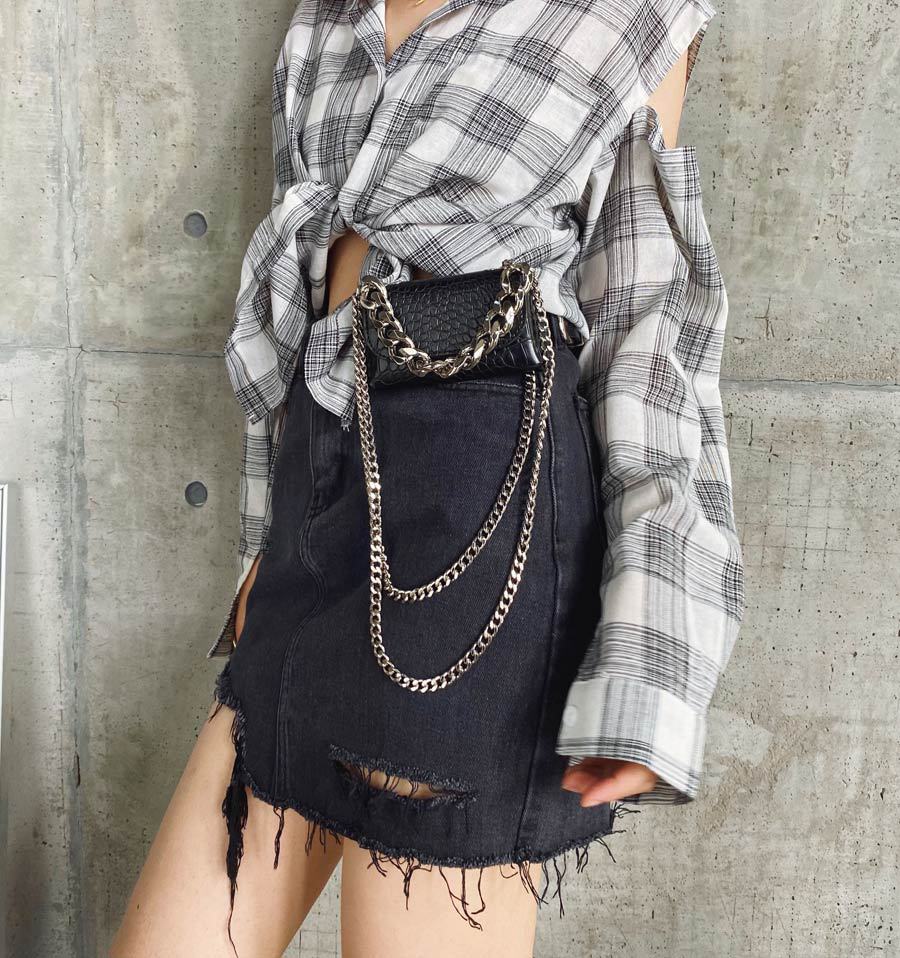 Mini Lipstick Bag Female Thick Chain Waist Bag New Trendy Messenger Change Chest Bag Ins Mini Bag