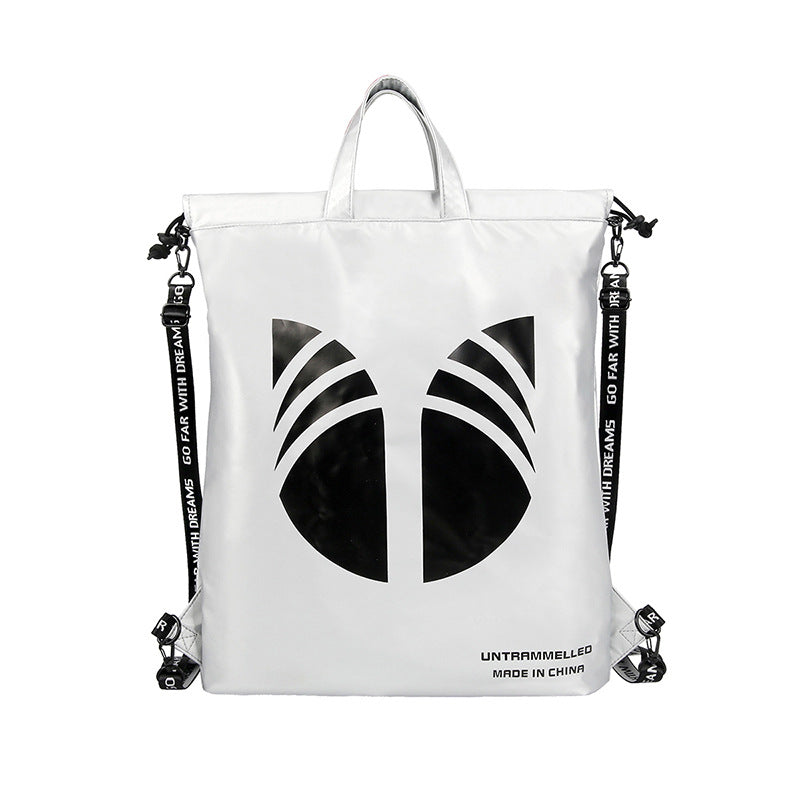 YIPINU Drawstring Pocket Men's Drawstring Backpack Sports Gym Bag