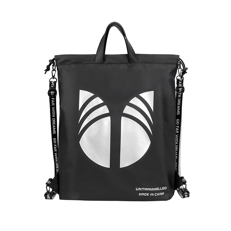 YIPINU Drawstring Pocket Men's Drawstring Backpack Sports Gym Bag