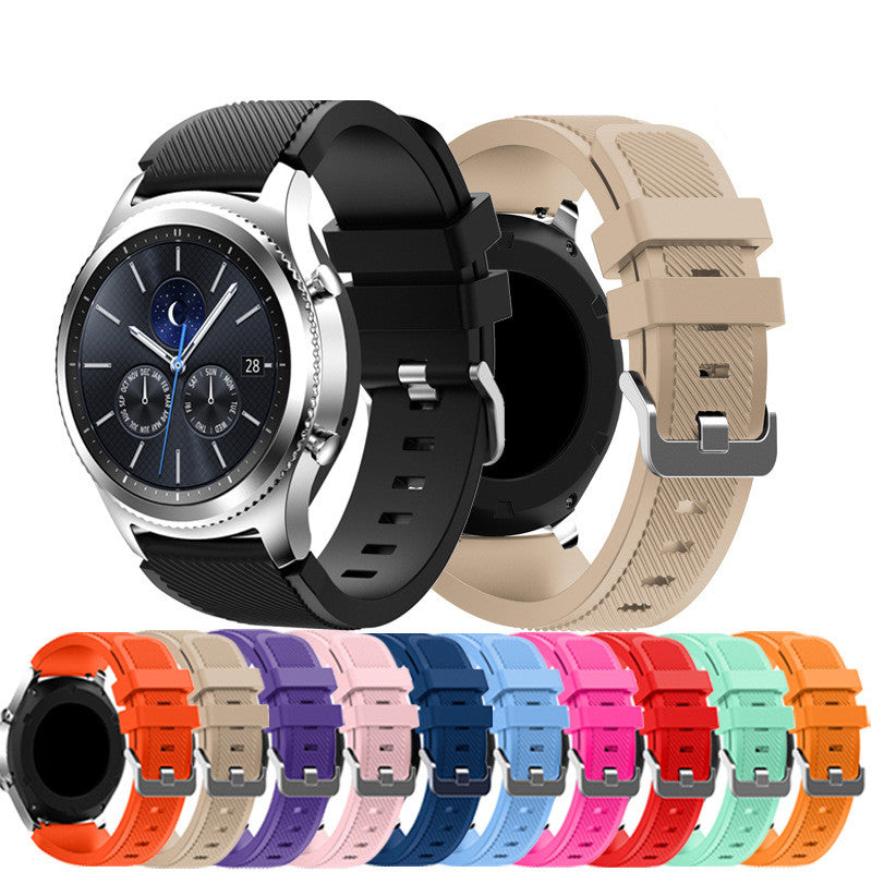 Velegnet til Samsung Gear S3 Officiel Twill Silikonerem Galaxy Watch4546mm Smart Rem