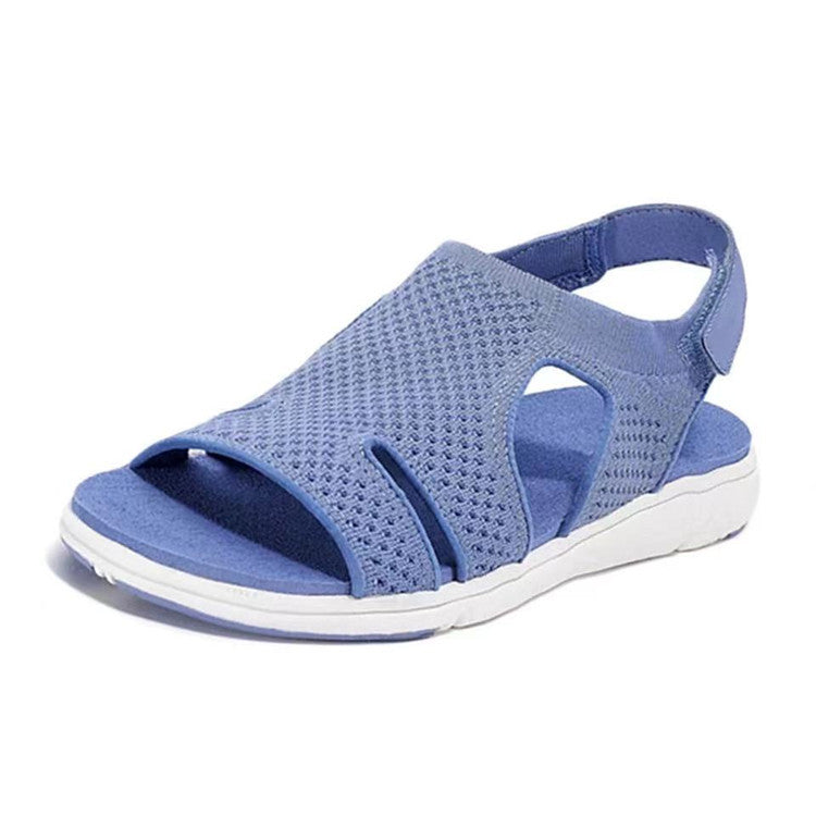 New Women's Soft & Comfortable Sandals Mesh Upper Breathable Sandals Adjustable Cross-strap Design Sandalias
