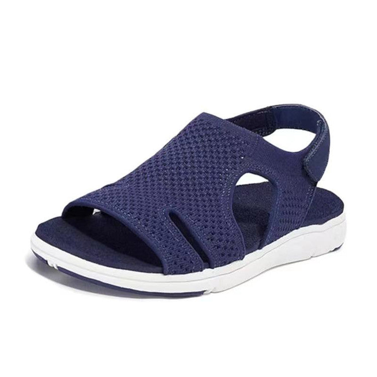 New Women's Soft & Comfortable Sandals Mesh Upper Breathable Sandals Adjustable Cross-strap Design Sandalias
