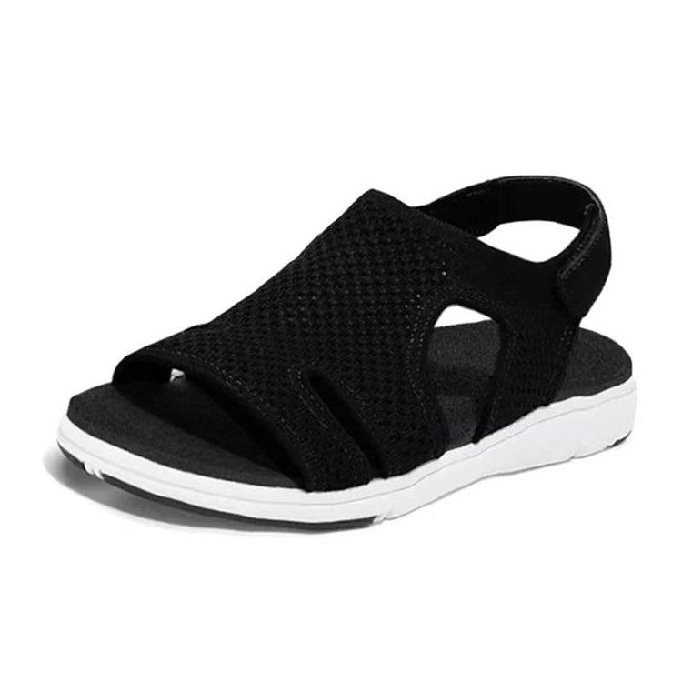 New Women's Soft & Comfortable Sandals Mesh Upper Breathable Sandals Adjustable Cross-strap Design Sandalias