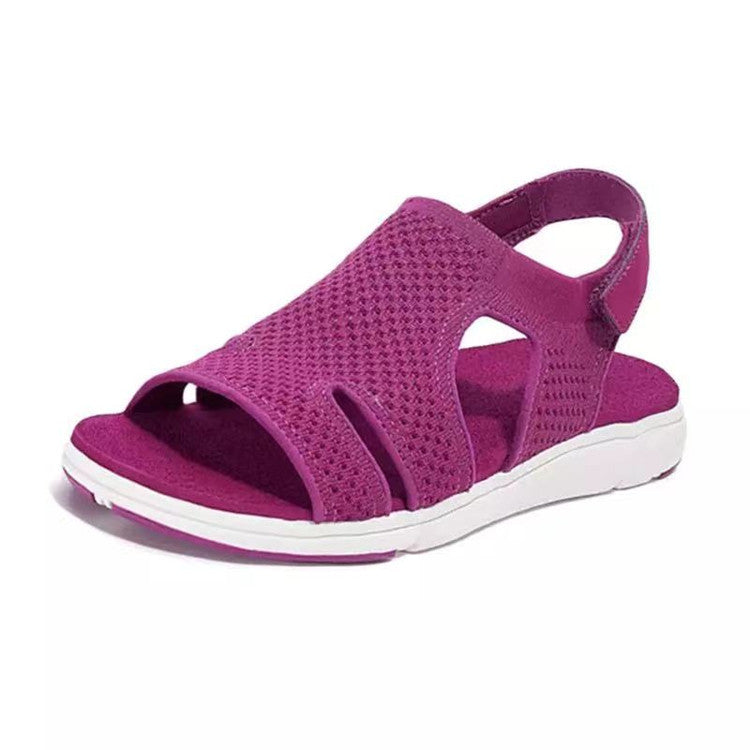 New Women's Soft & Comfortable Sandals Mesh Upper Breathable Sandals Adjustable Cross-strap Design Sandalias