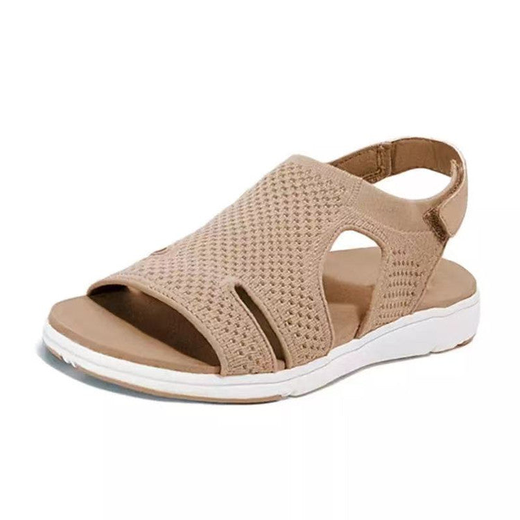 New Women's Soft & Comfortable Sandals Mesh Upper Breathable Sandals Adjustable Cross-strap Design Sandalias