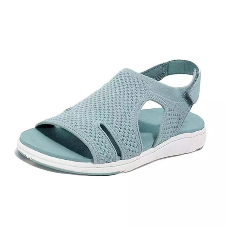 New Women's Soft & Comfortable Sandals Mesh Upper Breathable Sandals Adjustable Cross-strap Design Sandalias