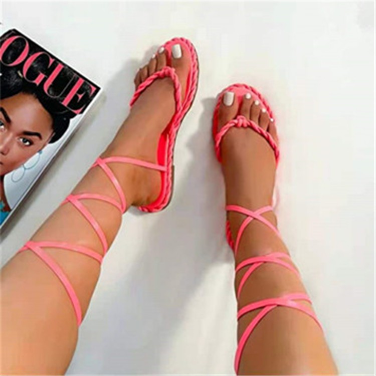 Flat foot ring strap sexy ladies beach casual sandals and slippers