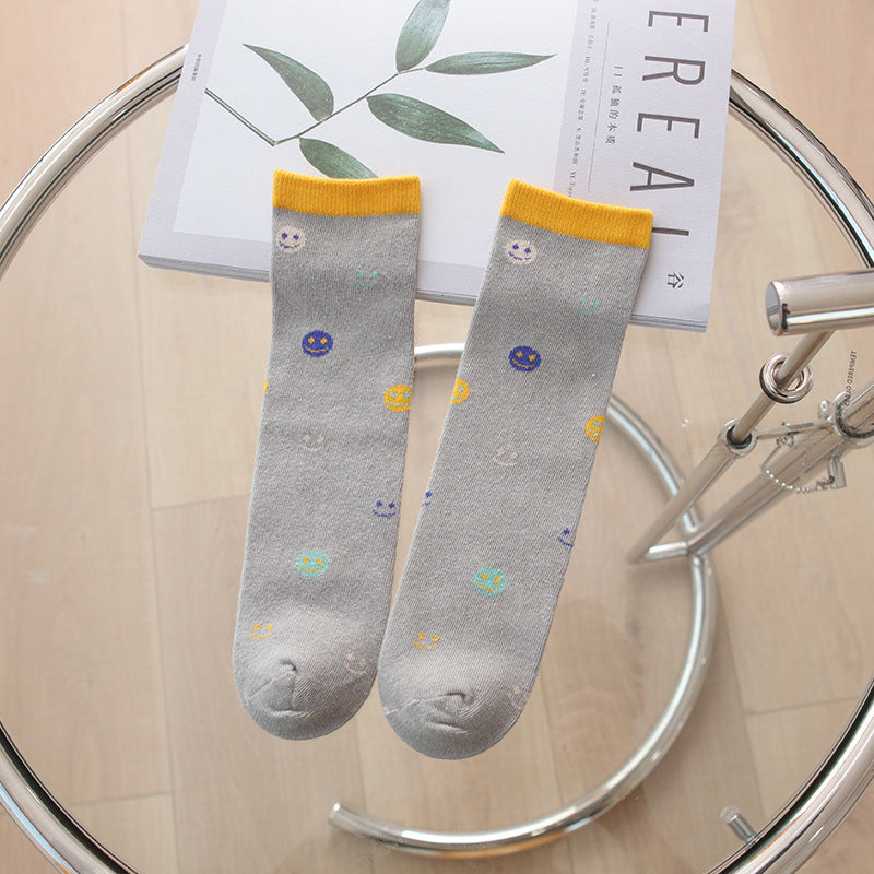 Cartoon Striped Socks Korean Style