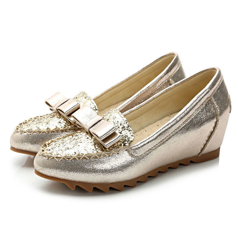 Womens Pumps Pointed Toe Wedge T Strap Buckle Casual Ladies Shoes Breathable Hollow Out