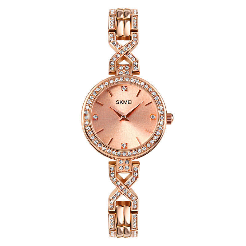 Time Beauty Fashion Round Jewelry Buckle Women's Bracelet Quartz Watch