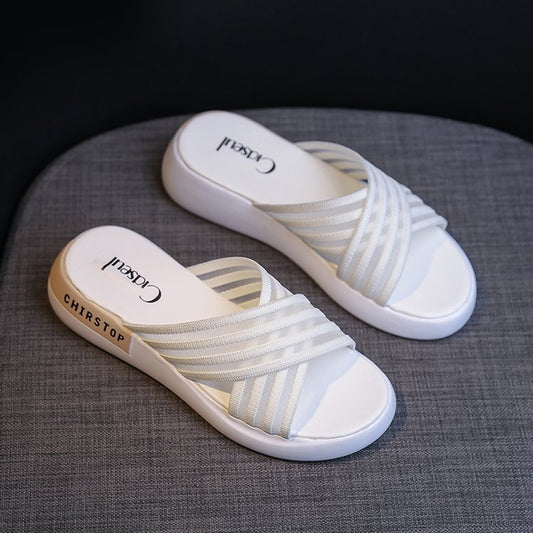 Cross Flip-Flops Platform Sandals And Slippers