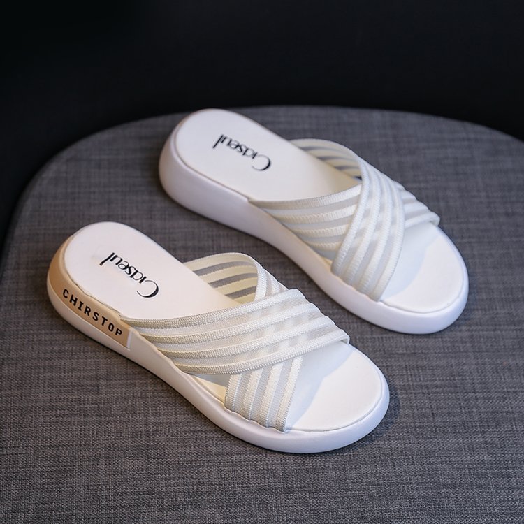 Cross Flip-Flops Platform Sandals And Slippers