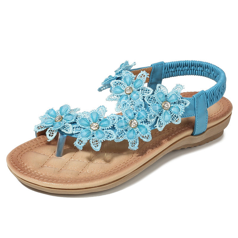 Flat Women's Shoes With Round Toe And Feet