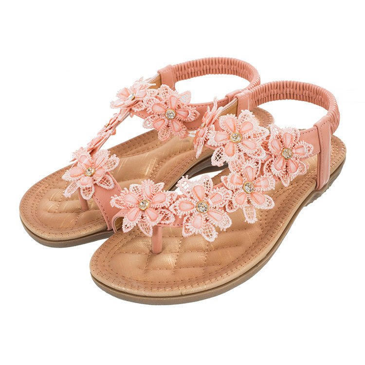Flat Women's Shoes With Round Toe And Feet