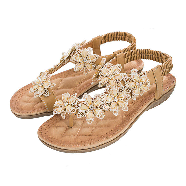 Flat Women's Shoes With Round Toe And Feet