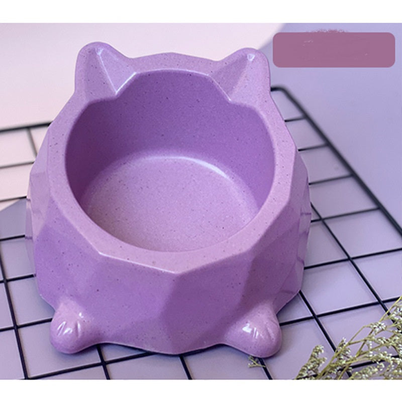 Protect The Cervical Spine From Overturning Bamboo Fiber Cat Tray