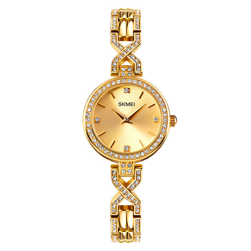 Time Beauty Fashion Round Jewelry Buckle Women's Bracelet Quartz Watch