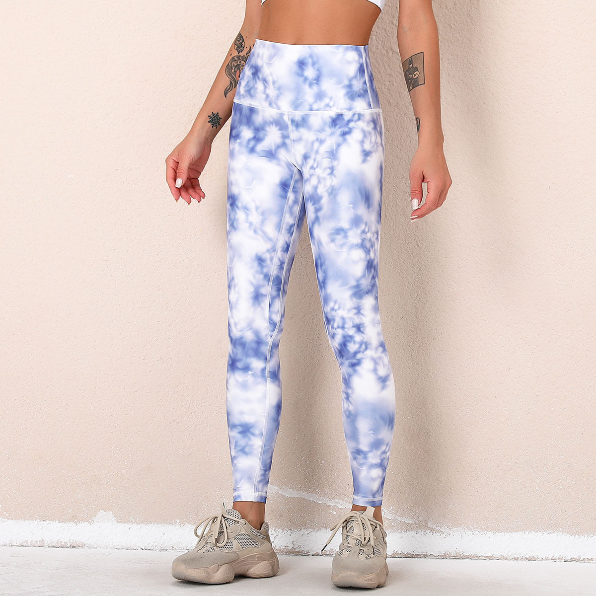 Digital Printed Hip-lifting Sports Running Tights