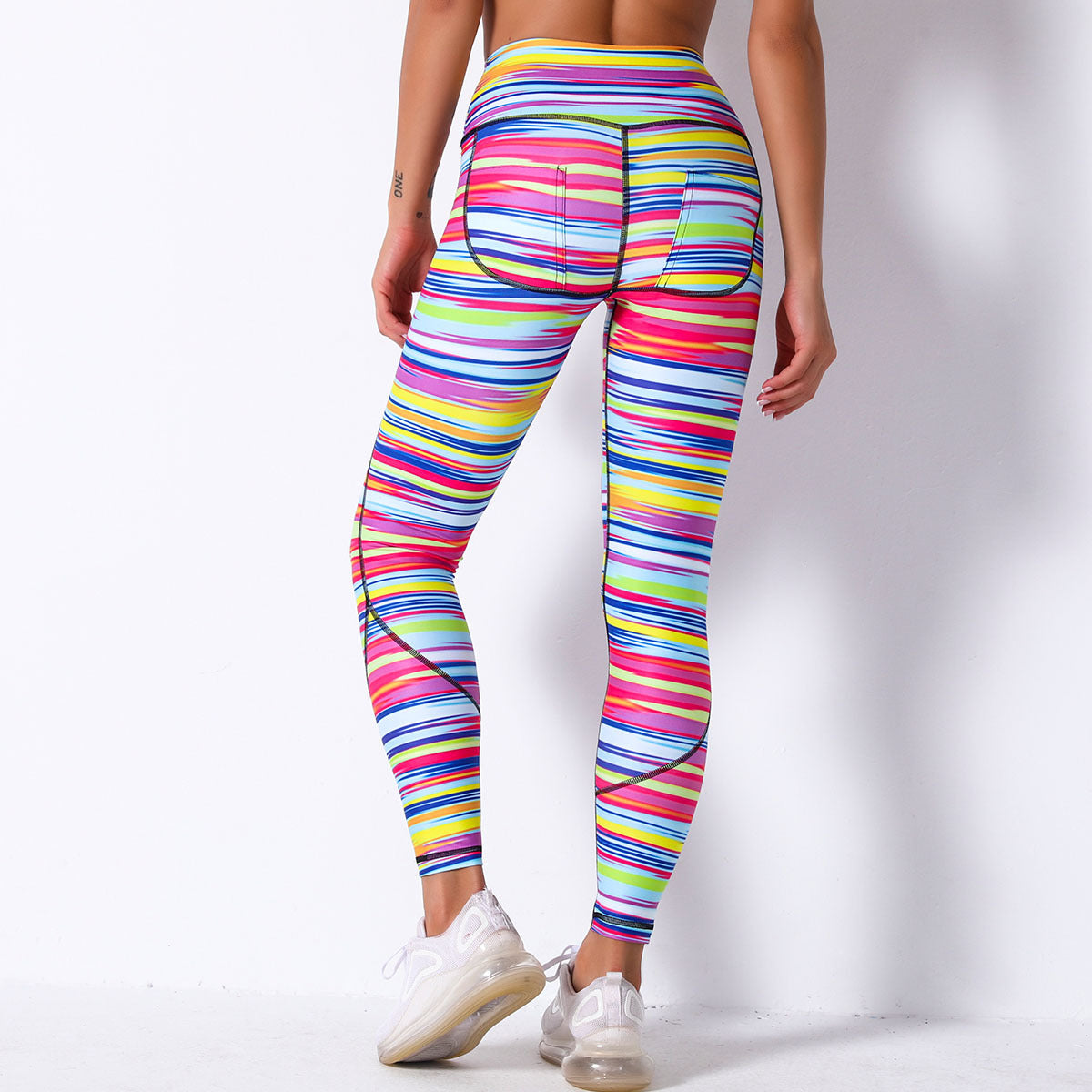 High waist stretch sports running fitness pants