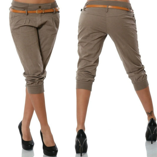 Women's Casual Cropped Pants
