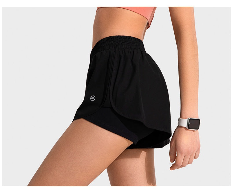 Women's Sports Shorts Summer Embarrassment Fake Two Loose Can Be Worn Outside