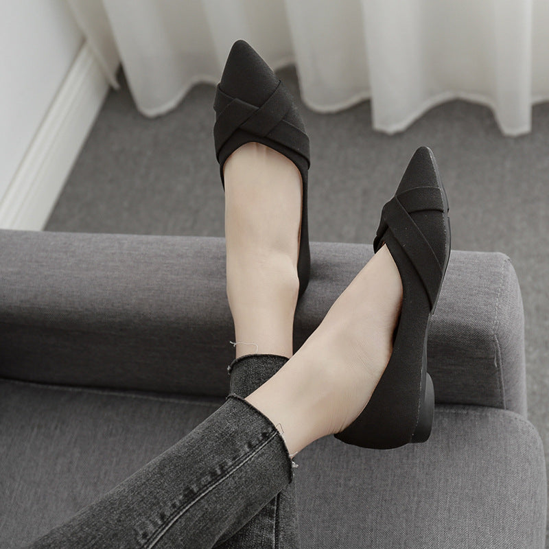 Gentle Shoes Pointed Toe Shallow Shoes