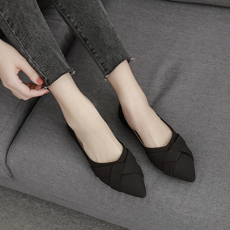 Gentle Shoes Pointed Toe Shallow Shoes