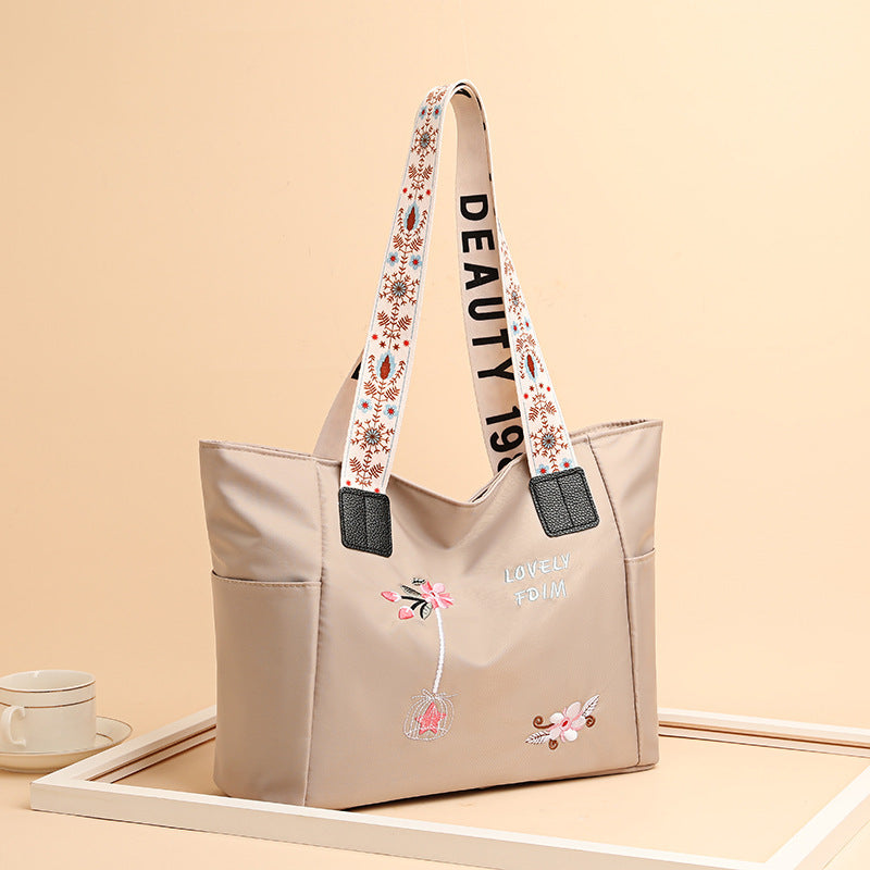 Nylon Cloth Shoulder Handbag Shopping Bag